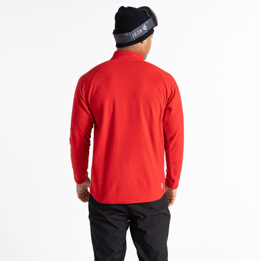 Dare2B Men's Freethink II Half Zip Fleece Danger Red