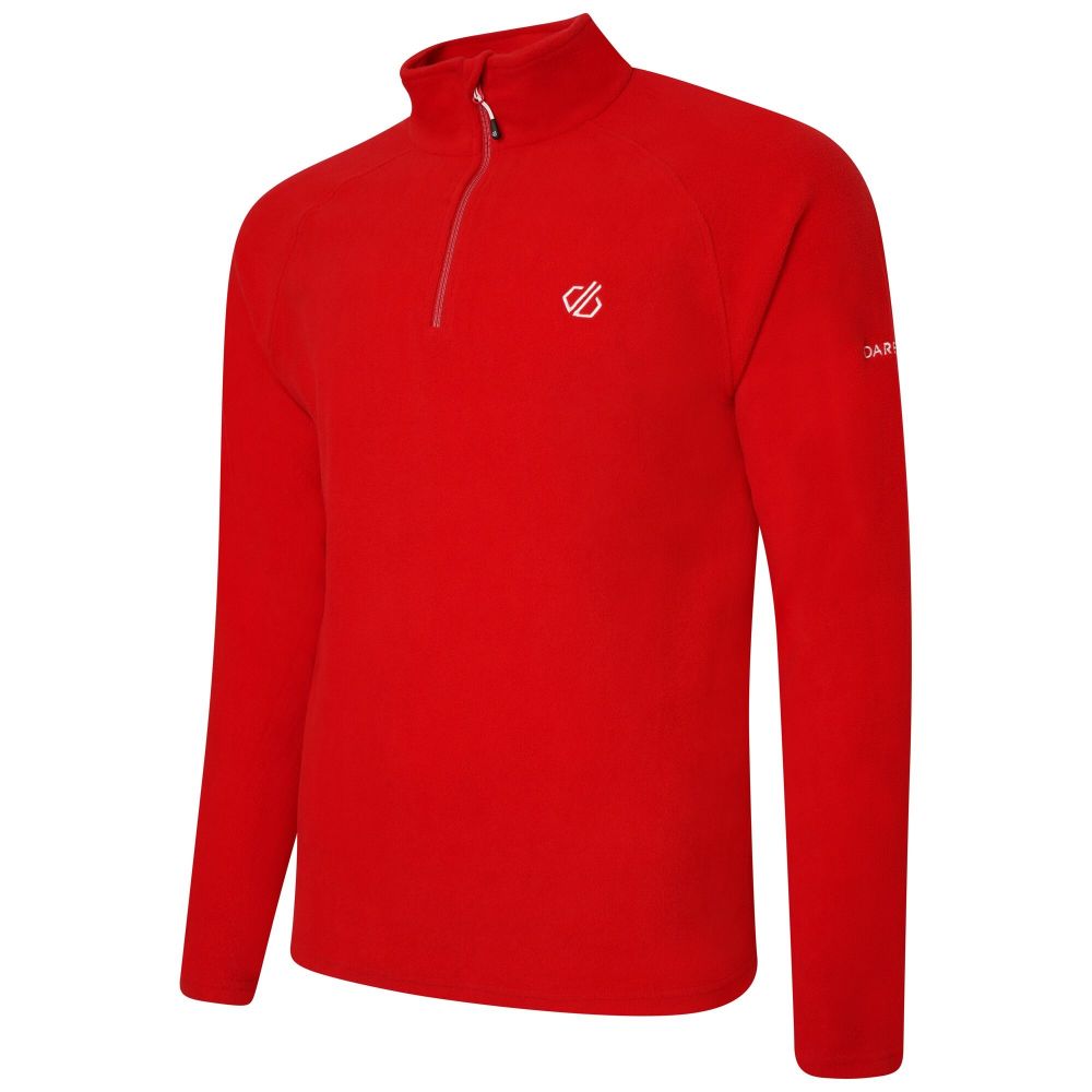 Dare2B Men's Freethink II Half Zip Fleece Danger Red