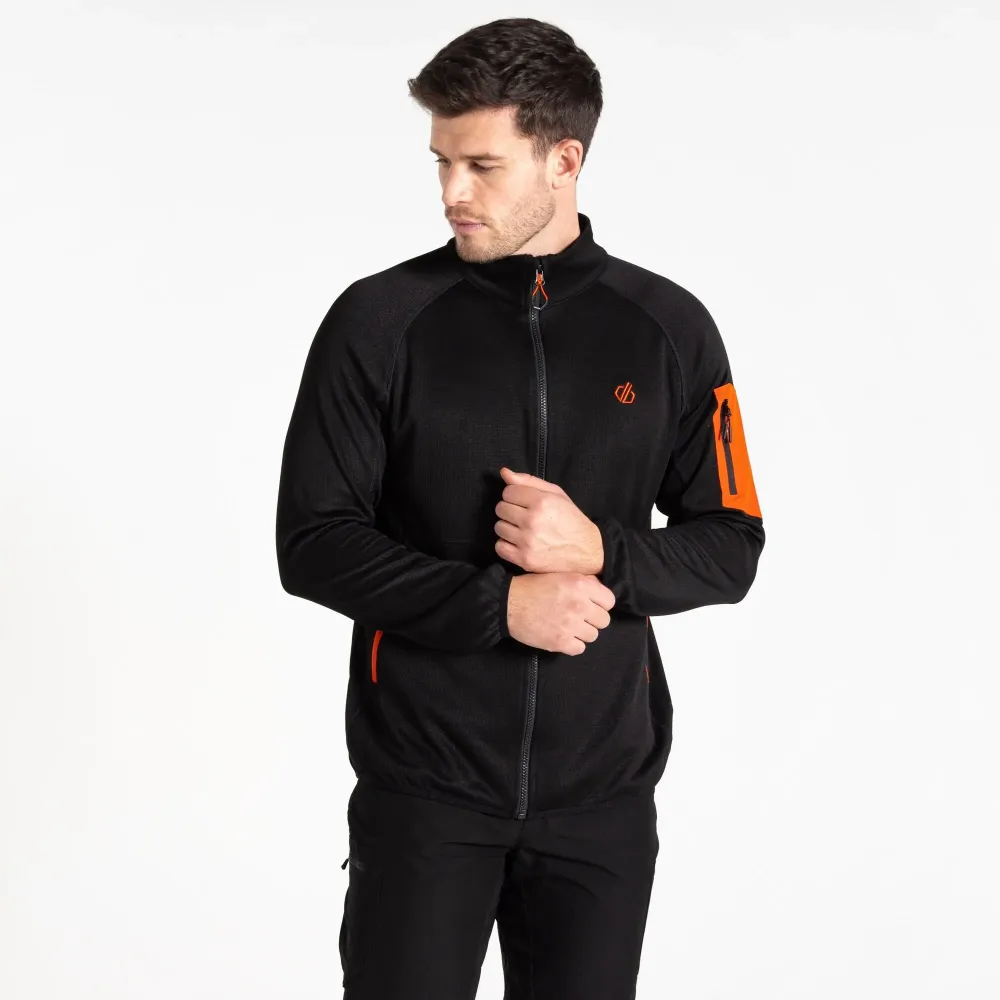 Dare2B Men's Torrek Mountain Zip Through Fleece Black