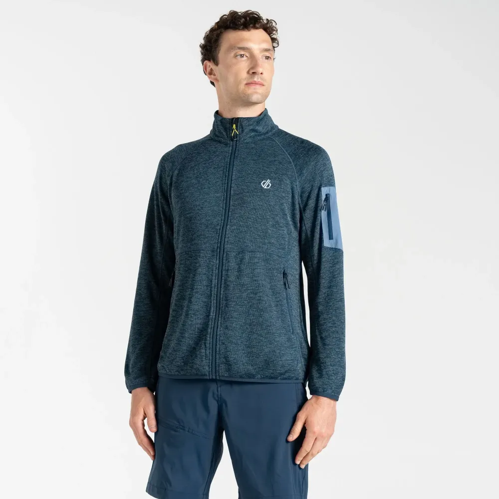 Dare2B Men's Torrek Mountain Zip Through Fleece Moonlight Denim