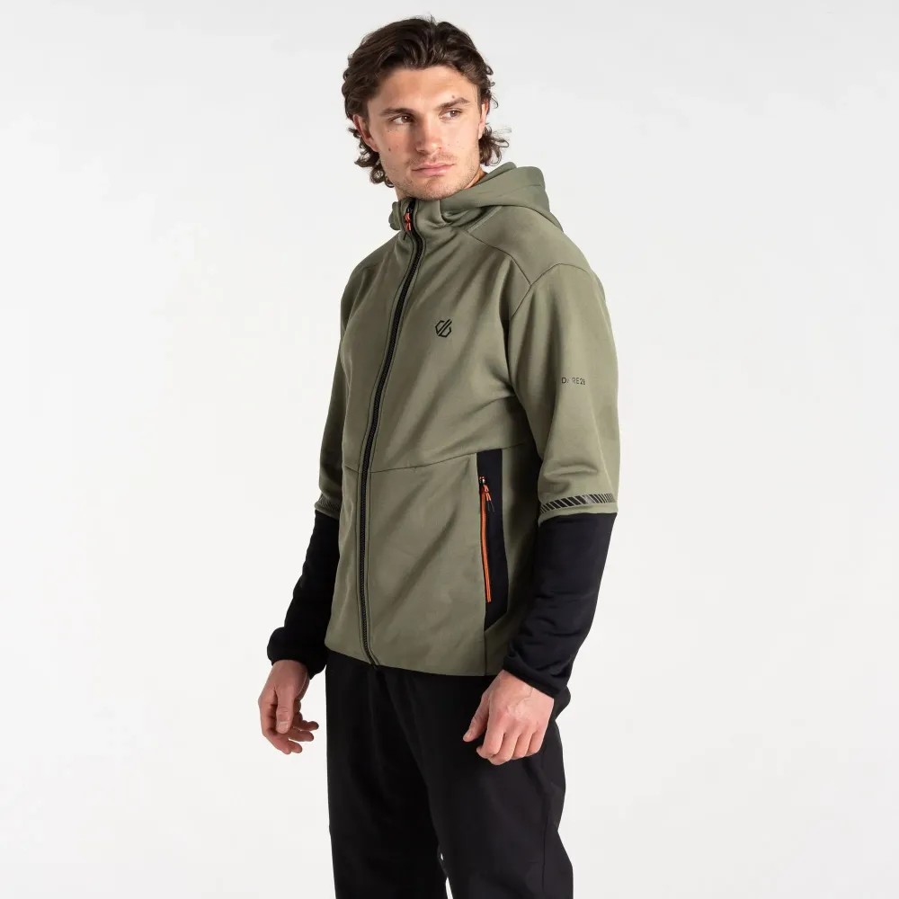 Dare2B Men's Camber Core Stretch Ski Midlayer Olivine Green