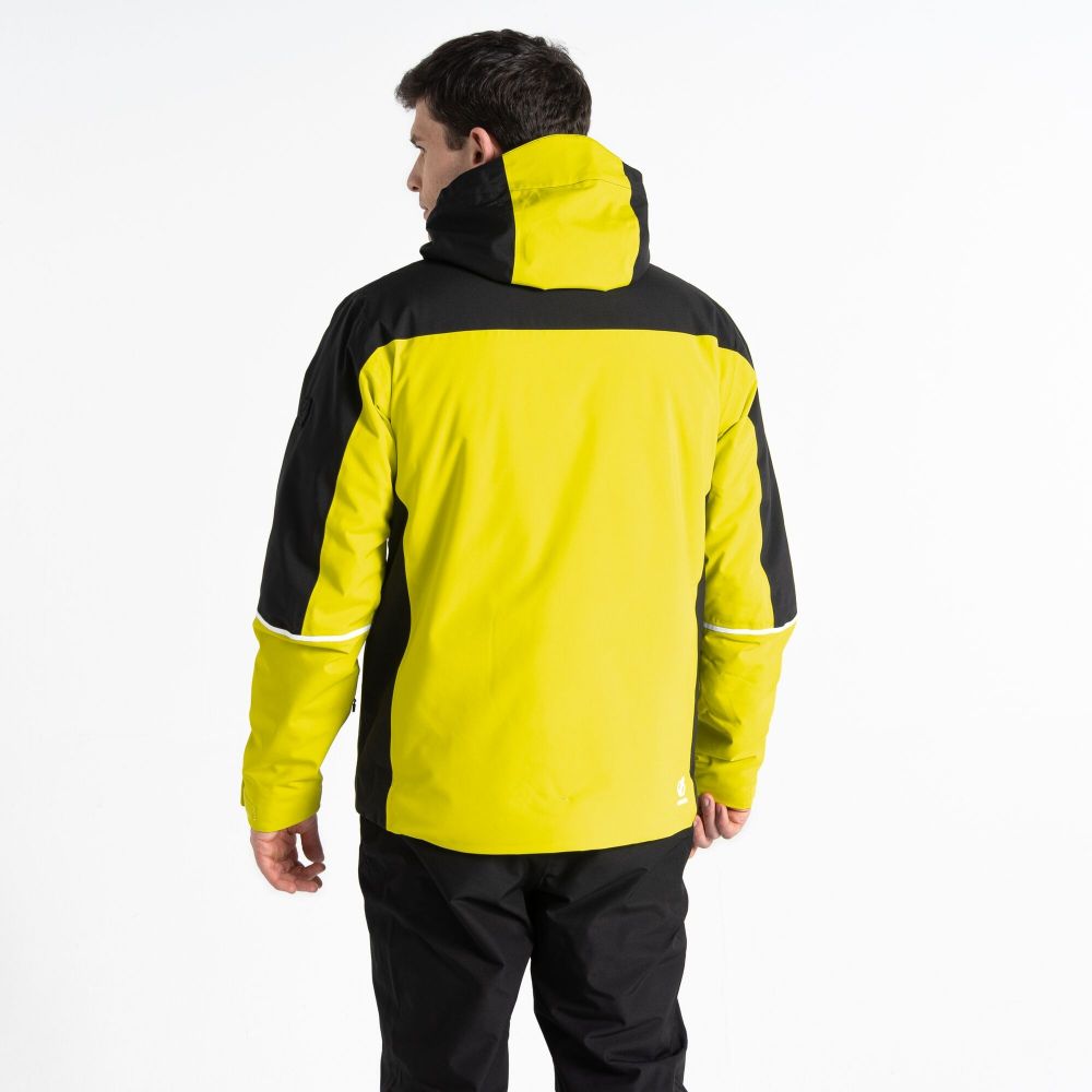 Dare2B Men's Eagle Ski Jacket Neon Yellow Black