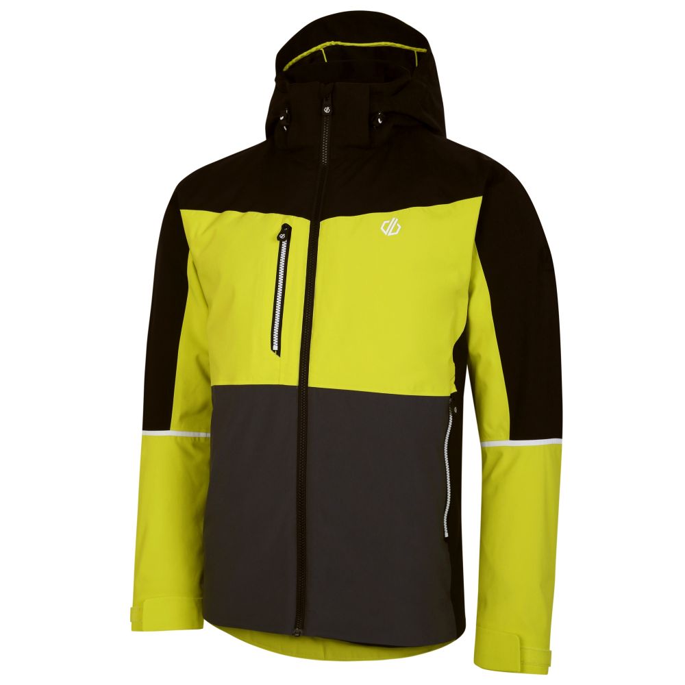 Dare2B Men's Eagle Ski Jacket Neon Yellow Black