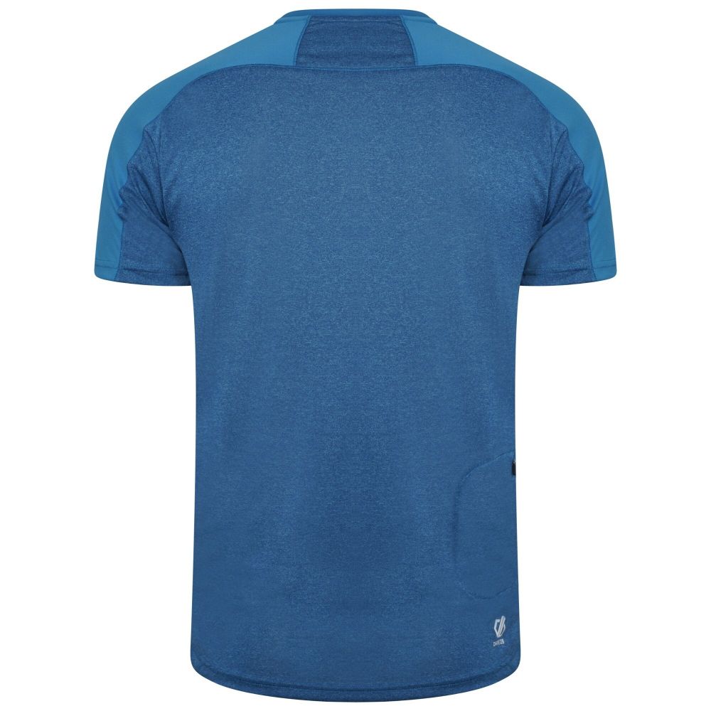 Dare2B Men's Aces II Lightweight Zip Up Top Petrol Blue Methyl Blue