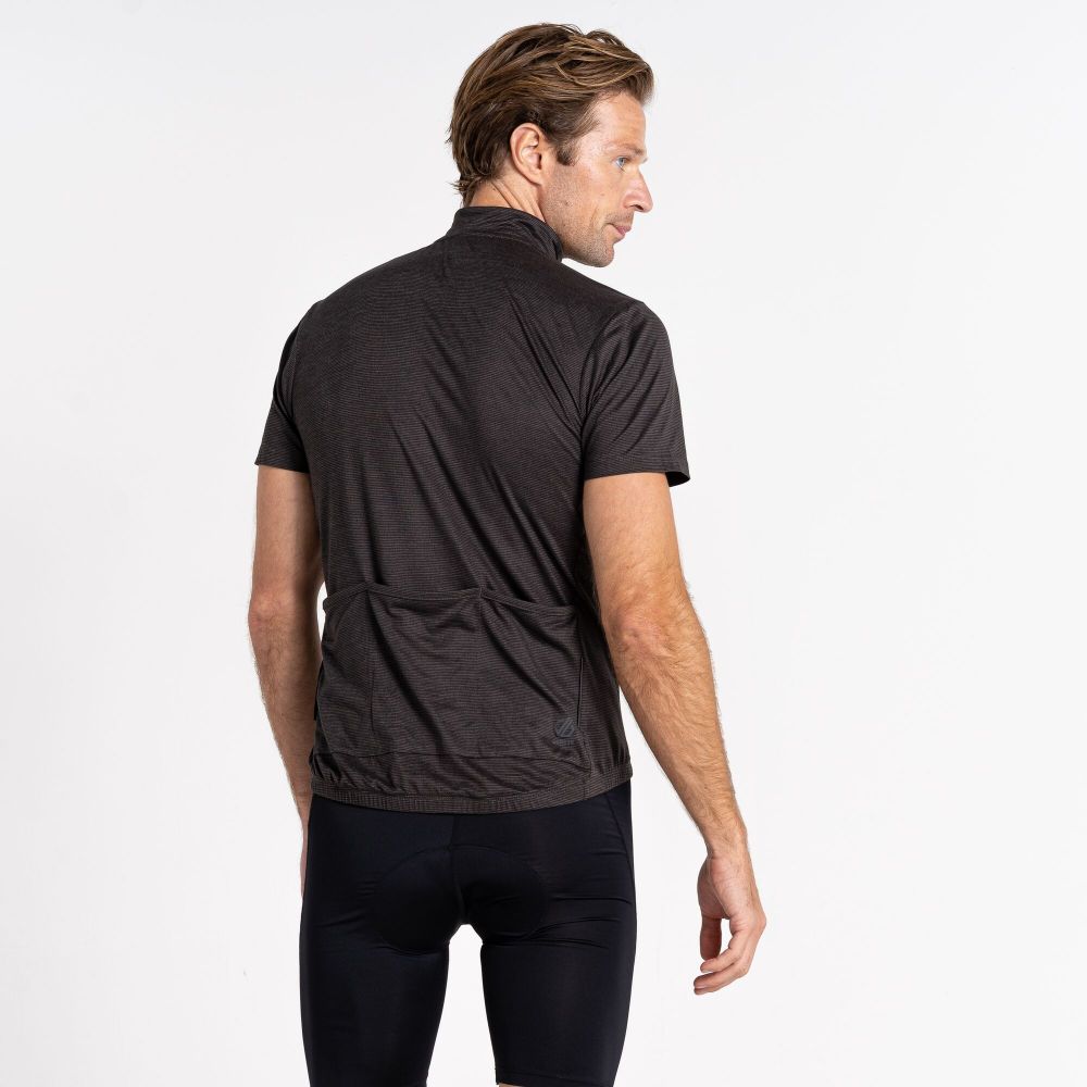 Dare2B Men's Pedal It Out Lightweight Jersey Black Marl