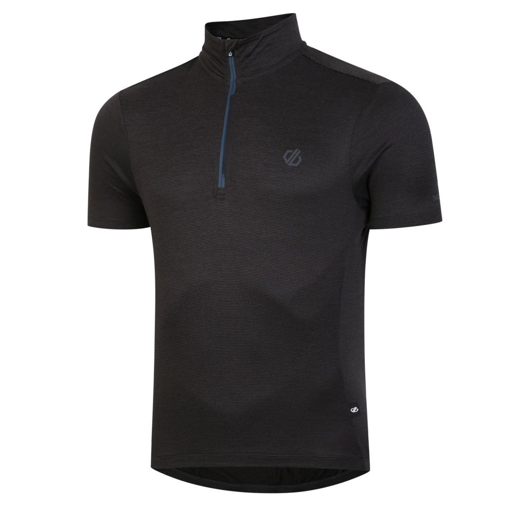 Dare2B Men's Pedal It Out Lightweight Jersey Black Marl