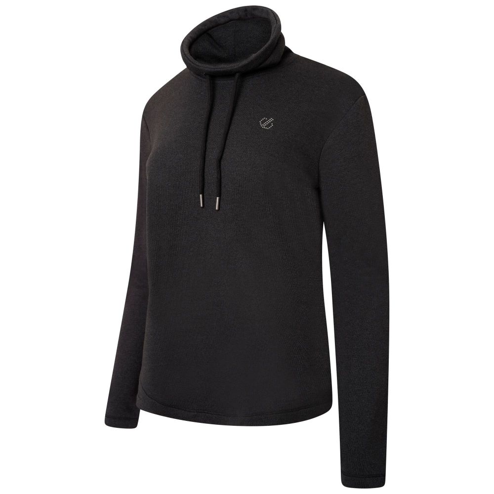 Dare2B Women's Swoop Slouch Collar Sweater Black