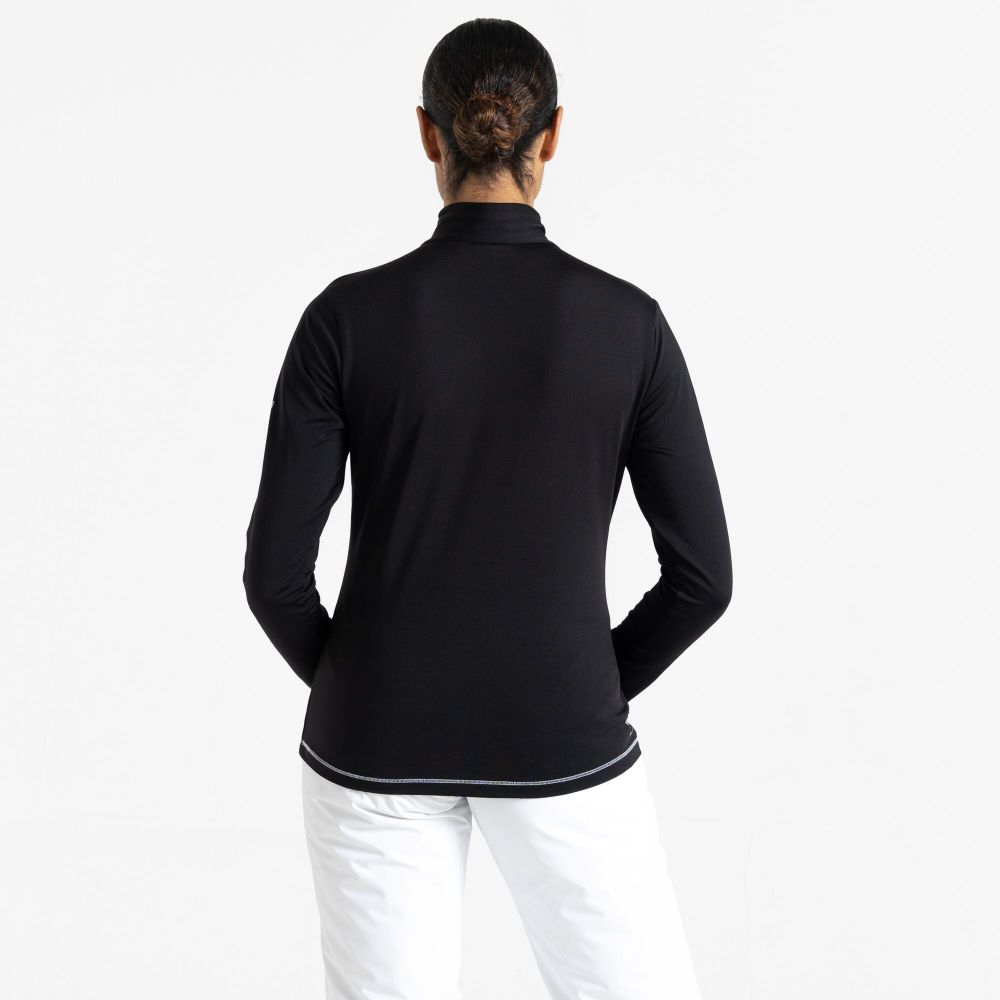 Dare2B Women's Lowline II Lightweight Core Stretch Ski Midlayer Black