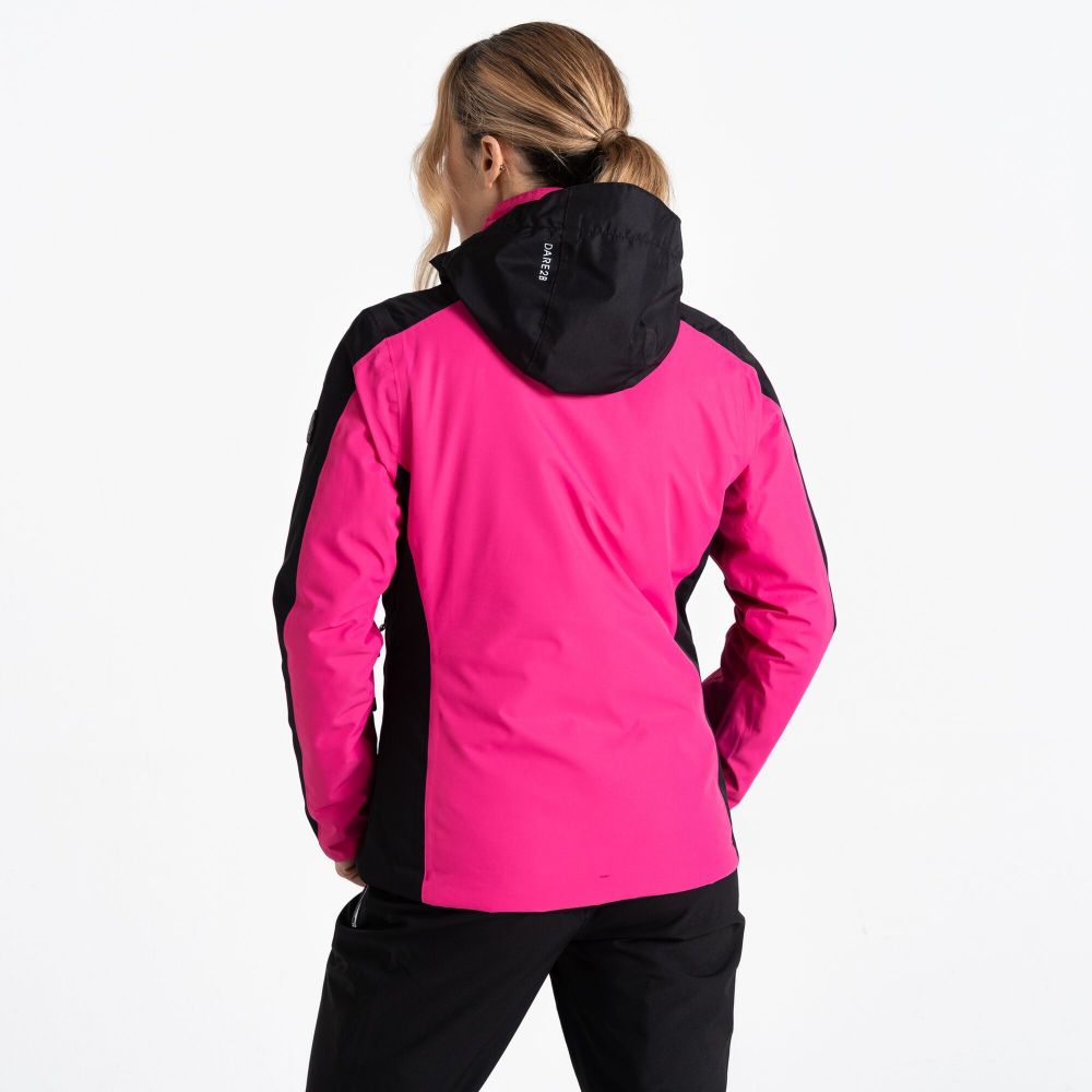 Dare2B Women's Climatise Ski Jacket Pure Pink Red