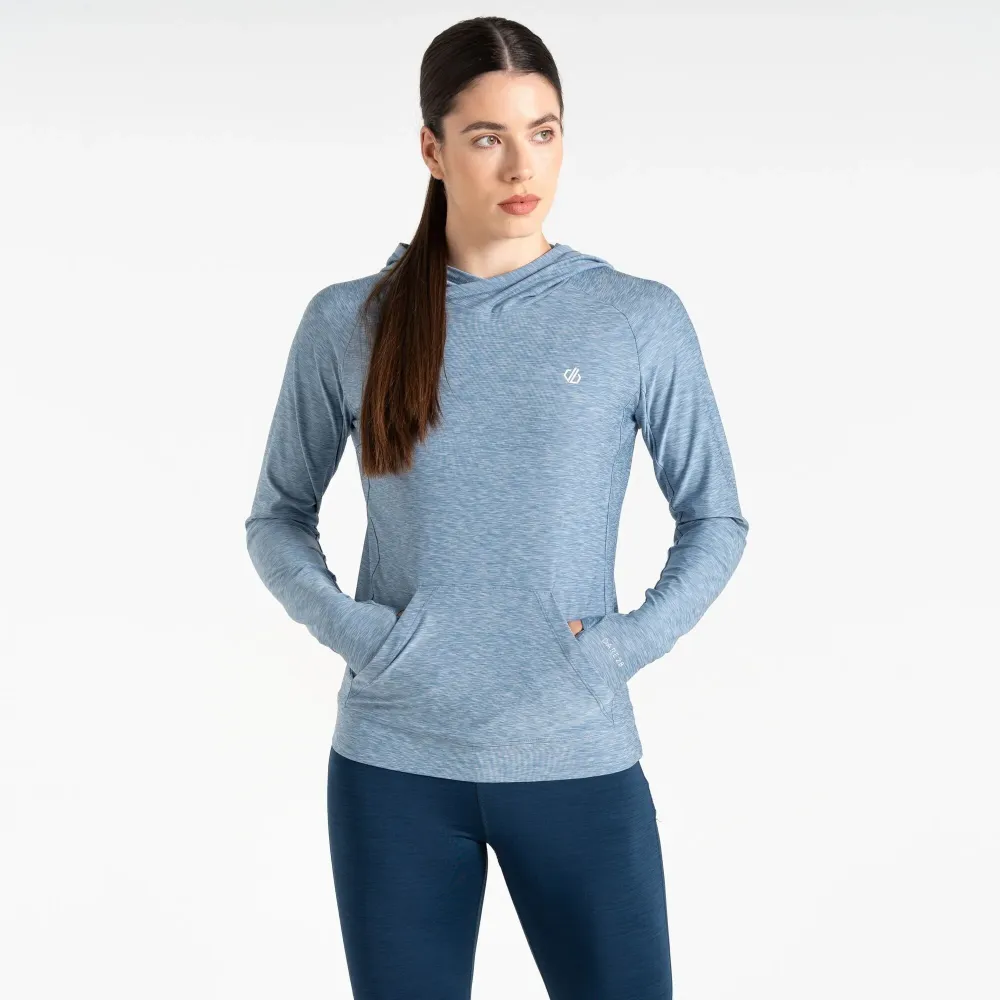 Dare2B Women's Sprint City Lightweight Hoodie Rainwashed Blue Marl
