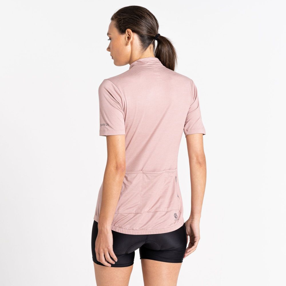 Dare2B Women's Pedal Through It Lightweight Jersey Dusky Rose