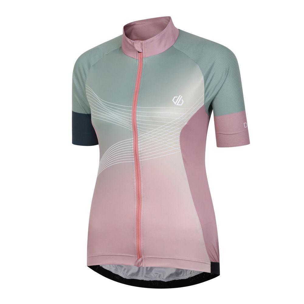 Dare2B Women's AEP Stimulus Full Zip Jersery Lilypad Green