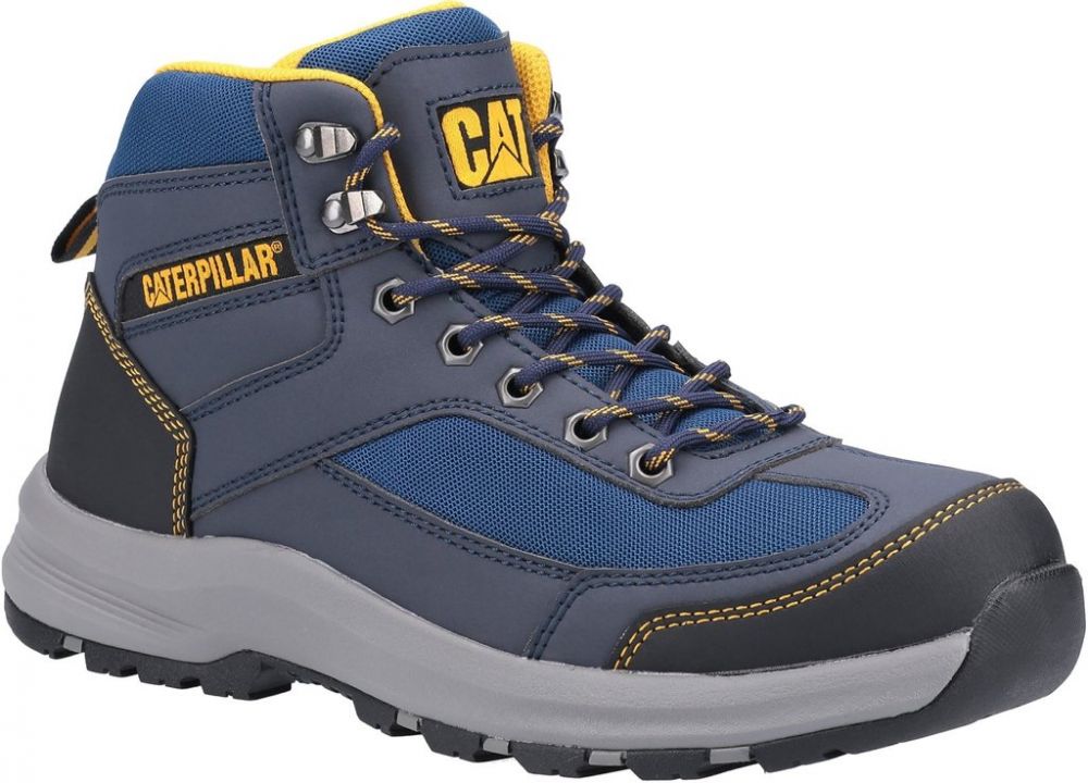 Caterpillar Elmore Mid Safety Hiker Boots S1 Grey Steel Toe Cap