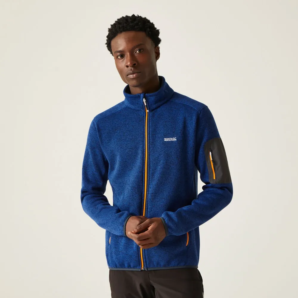Regatta Men s Newhill Full Zip Fleece New Royal Persimmon Navy