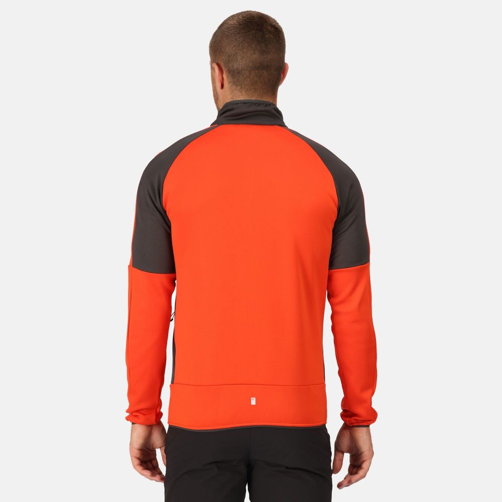 Regatta Men's Yare VII Full Zip Jacket Rusty Orange Ash