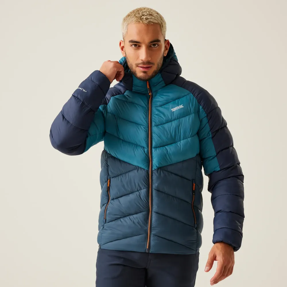 Regatta Men's Dalent Insulated Hooded Jacket Moroccan Blue Moonlight Denim