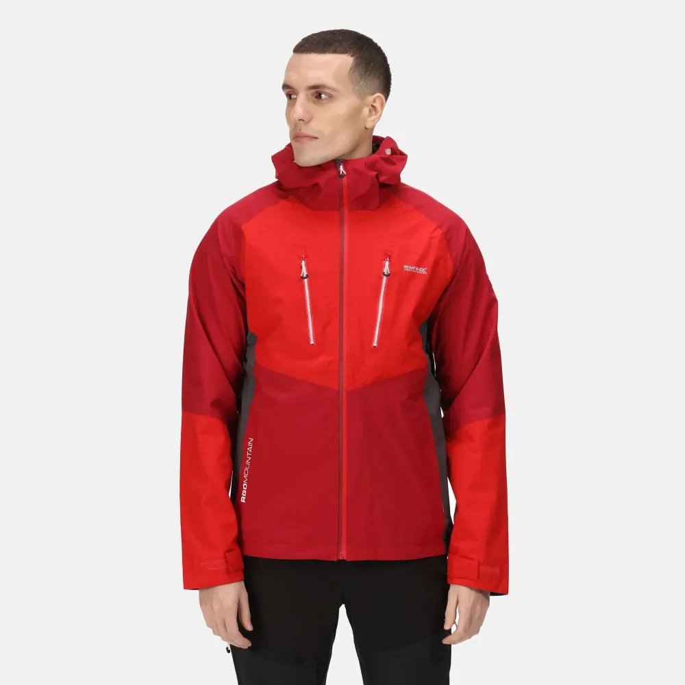 Regatta Men's Sacramento VIII Waterproof Jacket Dark Red Chinese Red