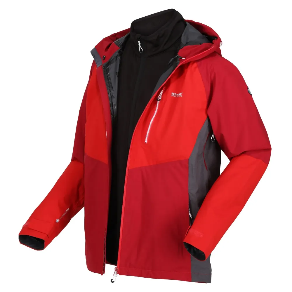 Regatta Men's Sacramento VIII Waterproof Jacket Dark Red Chinese Red