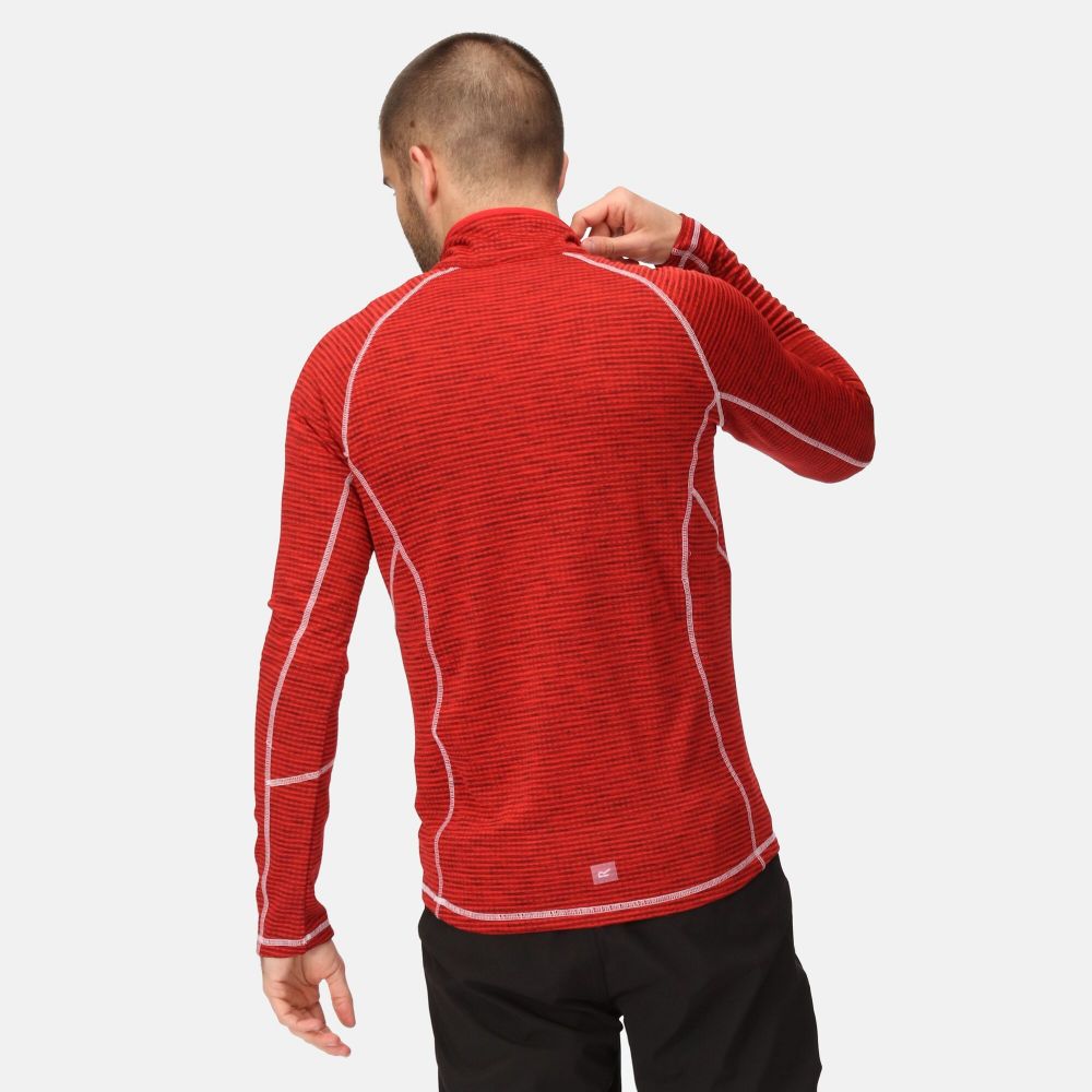 Regatta Men's Yonder Half Zip Top Danger Red