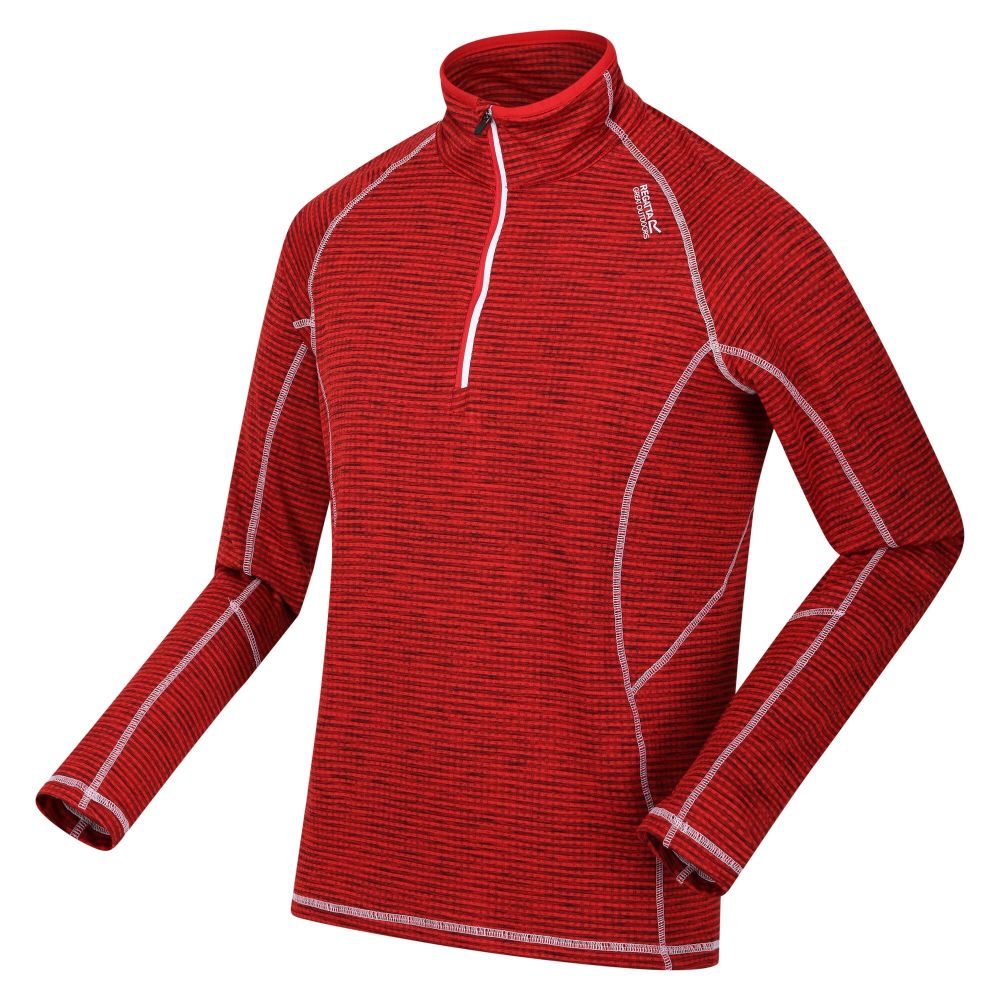 Regatta Men's Yonder Half Zip Top Danger Red
