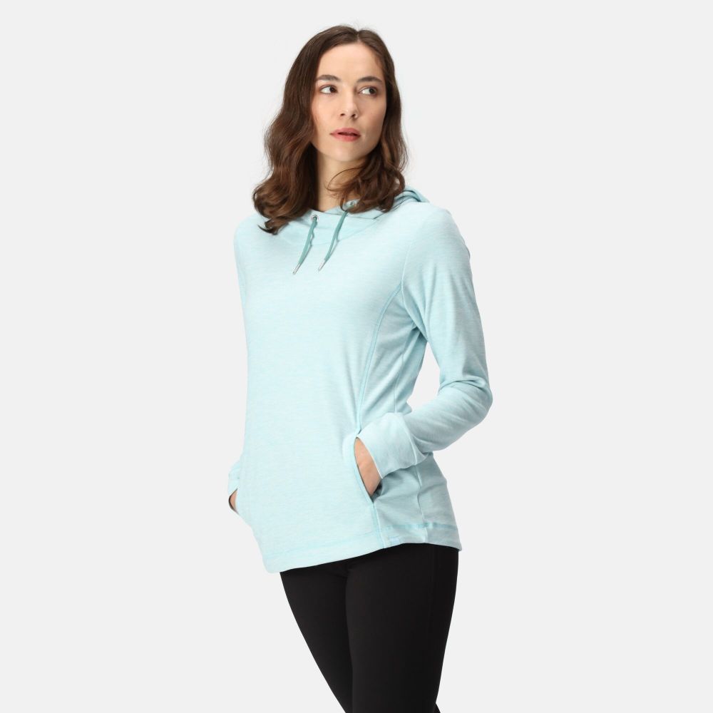 Regatta Women s Kizmit II Hooded Marl Fleece Sea Haze Marl