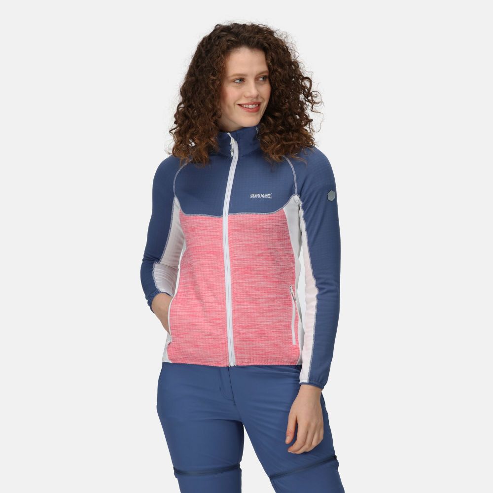 Regatta Women's Hepley Full Zip Fleece Fruit Dove Dusty Denim