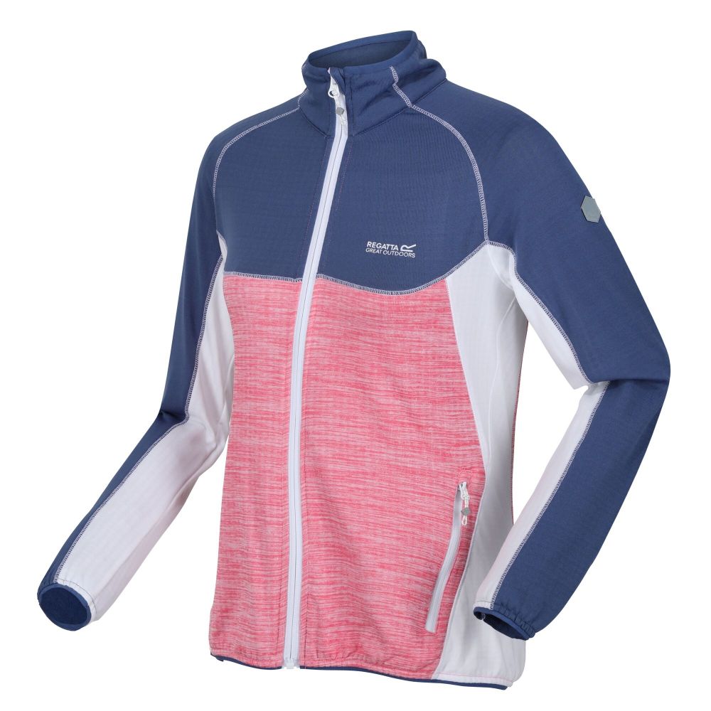 Regatta Women's Hepley Full Zip Fleece Fruit Dove Dusty Denim