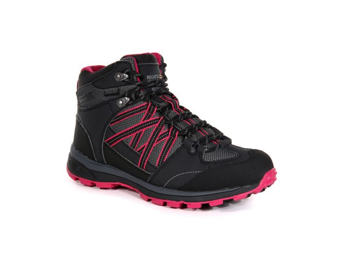 Ladies pink walking boots outlet