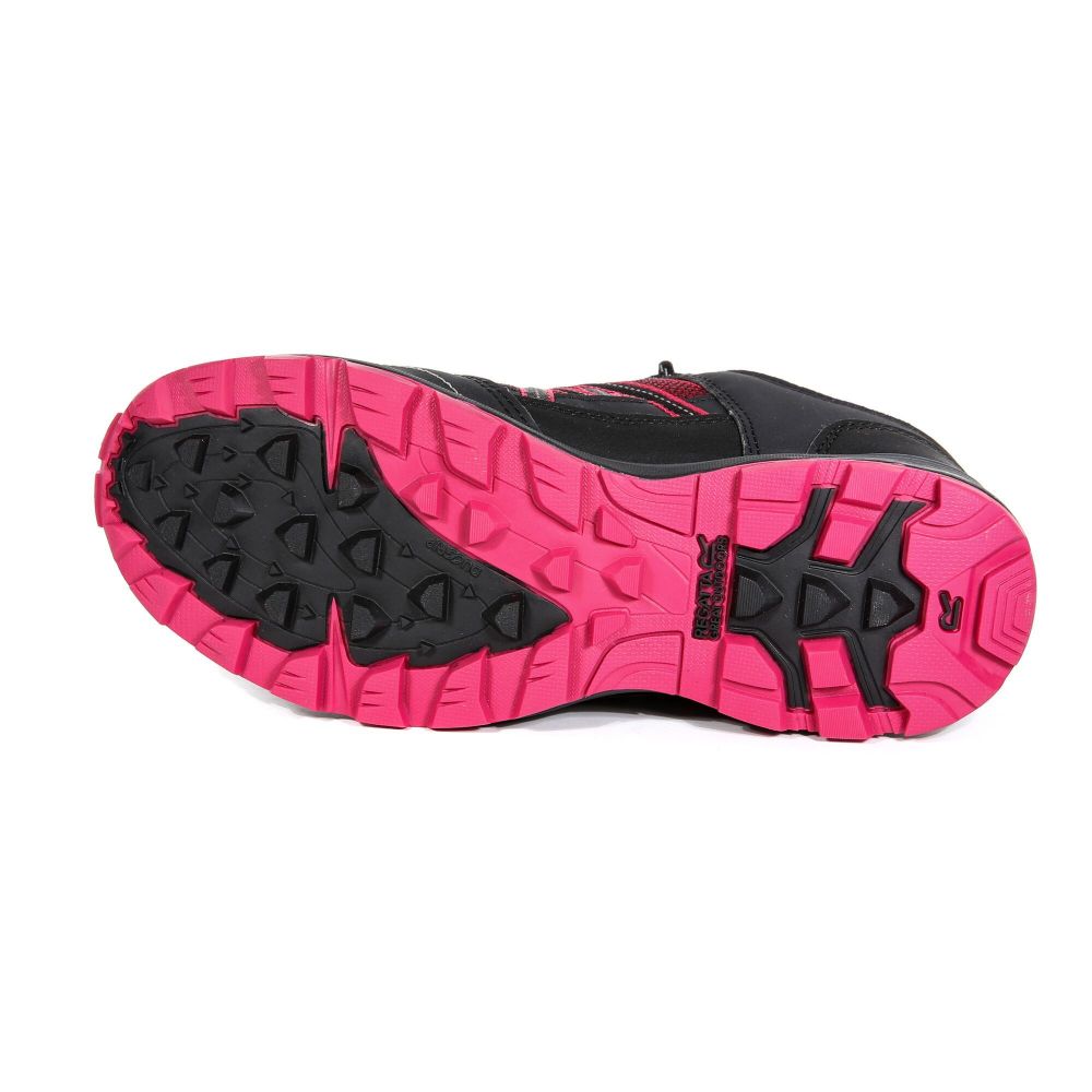 Regatta Womens Samaris II Waterproof Low Walking Shoes Dark Cerise Ash