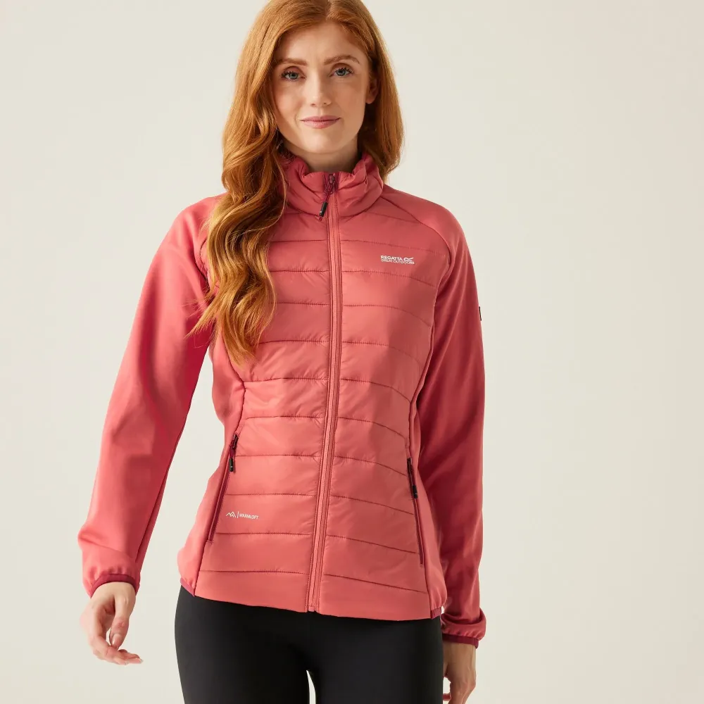Regatta Women's Clumber V Hybrid Jacket Mineral Red Rumba Red