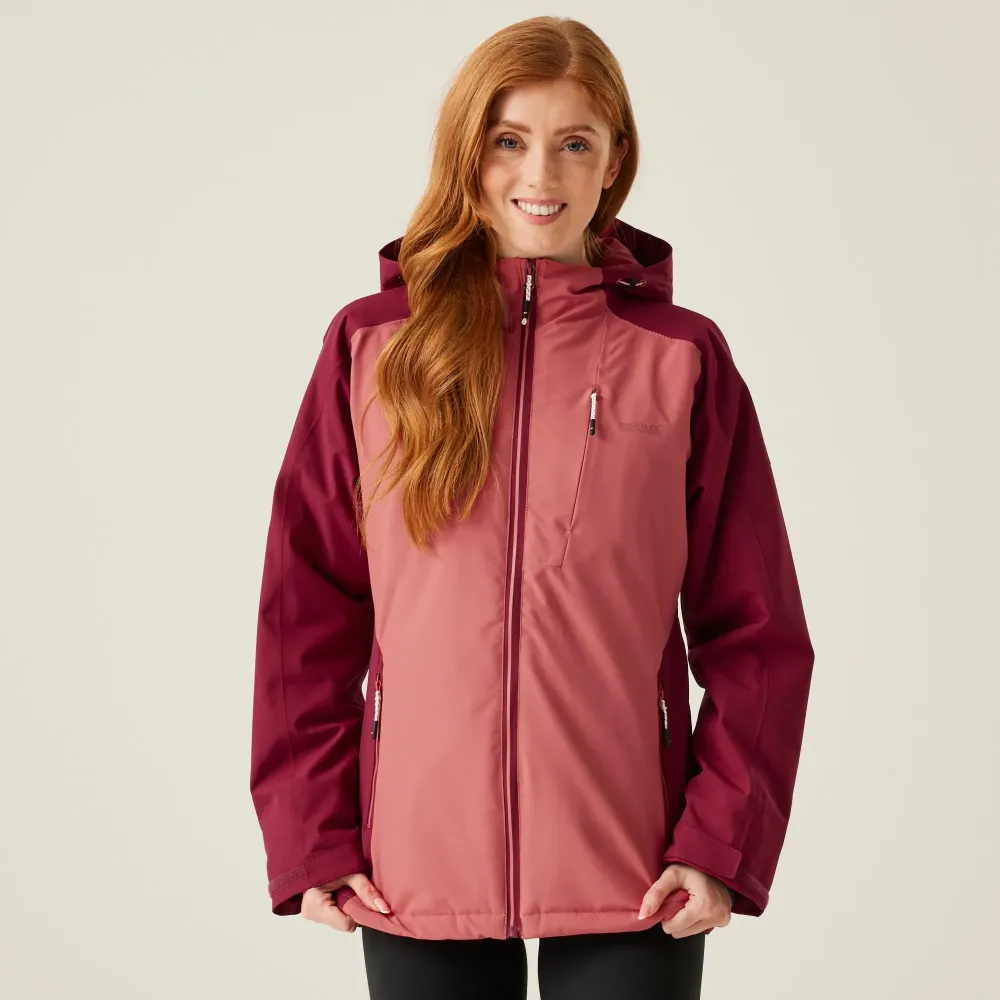 Regatta Womens Highton Stretch Padded Jacket II Rumba Red Mineral Red.