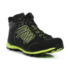 Regatta Men's Samaris II Mid Walking Boots Black Electric Lime