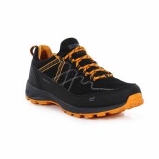 Regatta Men's Samaris Lite Waterproof Low Walking Shoes Black Flame Orange