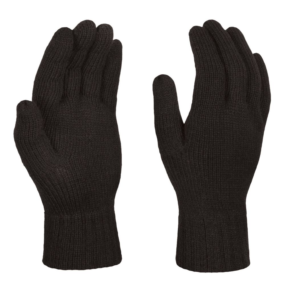  Regatta Men's Thermal Knitted Gloves Black