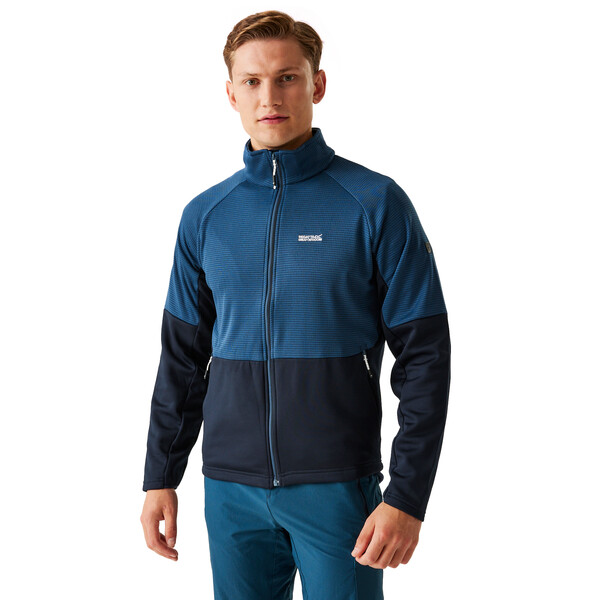 Regatta Mens Highton Winter Full Zip Fleece Navy Admiral Blue