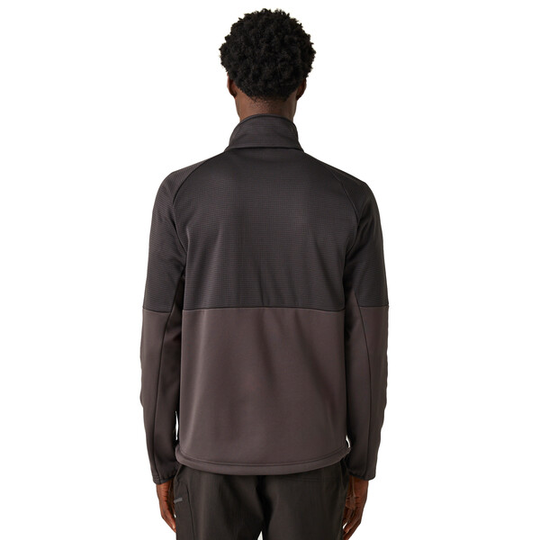 Regatta Mens Highton Winter Full Zip Fleece Ash Black