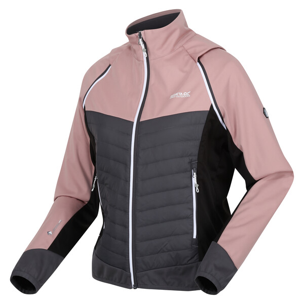 Regatta Women's Steren Hybrid Jacket Dusky Rose Seal Grey